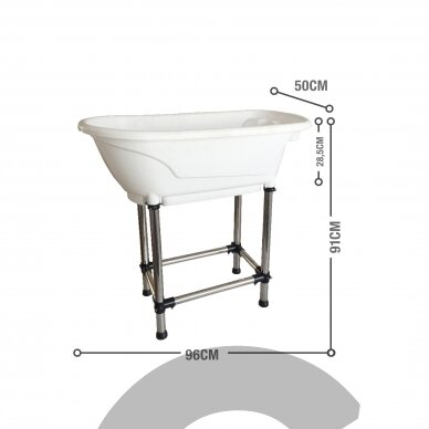 Show Tech Handy Tub M 96x50x91cm Blue Bath - Mėlyna vonia 8