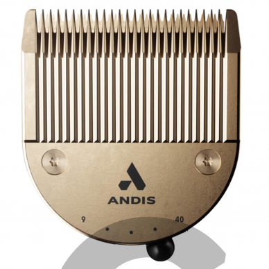 Andis Vida Replacement Blade Gold - reguliuojama galvutė Andis Pulse Li 5, Vida Cordless Clipper kirpimo mašinėlėms.