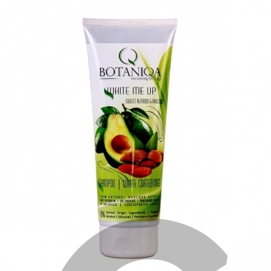 Botaniqa White Me Up Sweet Almond & Avocado Shampoo - šampūnas baltiems ir šviesios spalvos šunims 1