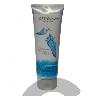 "Botaniqa Show Line Color Enhancing Shampoo" - šviesinantis šampūnas šviesiam ir baltam kailiui 2