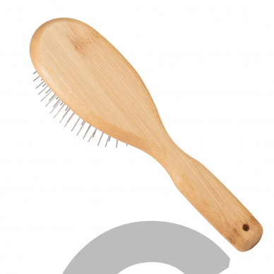 "Artero Nature Super Soft Brush" - itin minkštas bambukinis šepetys su metaliniais smeigtukais 2