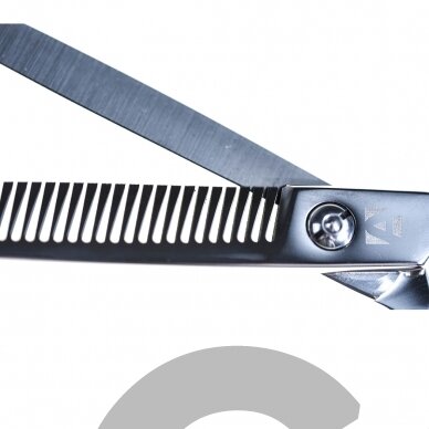 Artero Professional Alp Thinning 7.5 "-profesionalios vienpusės filiravimo žirklės su mikro pjūviu ant kiekvieno dantuko, 43 japoniško plieno dantukai. 3