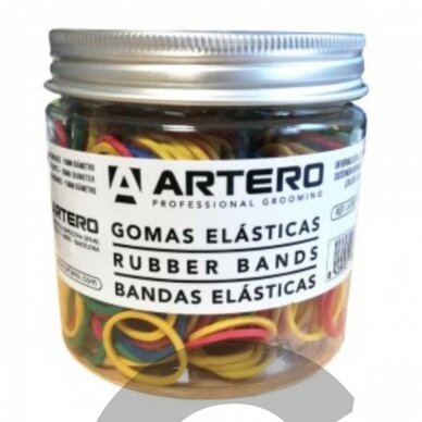 Artero Rubber Bands 500szt. - groomerio latekso gumytės, spalvotos