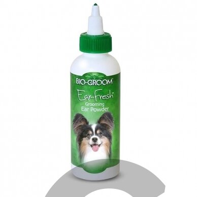 Bio-Groom Ear-Fresh Grooming Powder - profesionali pudra ausų valymui ir priežiūrai - Talpa: 24g