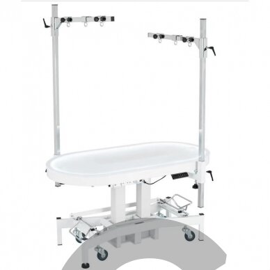 Blovi Comfort Lumix Electric Grooming Table 119,5x61cm - tvirtas ir patogus kirpimo stalas su apšviestu stalviršiu, elektriniu pakėlimu ir dviem atramomis 2