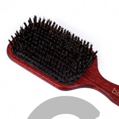 Blovi Red Wood Brush 24,5cm - itin didelis medinis šepetys su natūraliais šeriais, skirtas trumpaplaukėms ir (arba) švelniaplaukėms veislėms 2