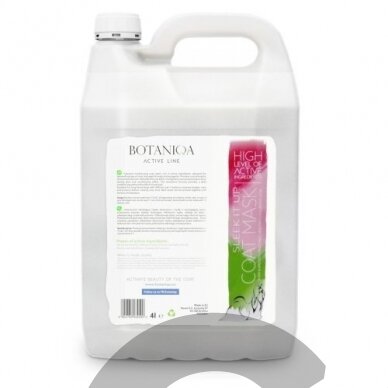 "Botaniqa Active Line Sleek It Up Coat Mask" - profesionali kaukė plaukams išlyginti ir pasunkinti, skirta veislėms su ilgu, šilkiniu kailiu 5