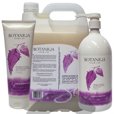 Botaniqa Show Line Harsh&Shiny Coat Shampoo - šampūnas šiurkščiaplaukiams šunims