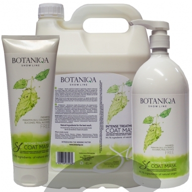 "Botaniqa Show Line Intense Treatment Coat Mask" - kolageno ir keratino drėkinamoji kaukė