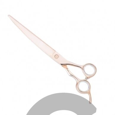 Chris Christensen Adalynn Rose Curved Scissors - profesionalios išlenktos žirklės iš japoniško plieno su titano danga 2