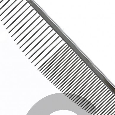 Chris Christensen Crescent Comb 16,5cm - profesionalios šukos su mišriais dantų tarpais, pusmėnulio formos 1