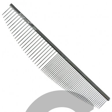 Chris Christensen Crescent Comb 16,5cm - profesionalios šukos su mišriais dantų tarpais, pusmėnulio formos