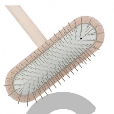 Chris Christensen T-Brush 27 mm - aukštos kokybės šepetys šunims su metaliniais smeigtukais, minkštas 1