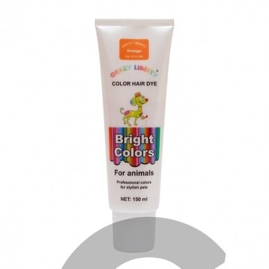 Crazy Liberty Dog Color Hair Dye 150ml - Oranžinė Spalva