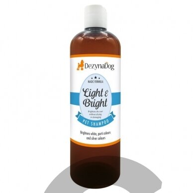 DezynaDog Magic Formula Light & Bright Shampoo - šviesinantis šampūnas baltam, šviesiam ir sidabriniam kailiui