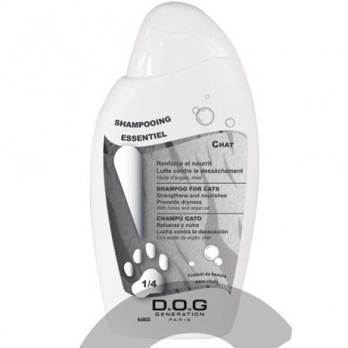 Dog Generation Cat Essential Shampoo - profesionalus šampūnas katėms su argano aliejumi