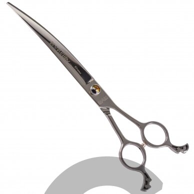 „Ehaso Revolution Curved Scissors“ - profesionalios išlenktos žirklės, pagamintos iš aukščiausios kokybės, kieto japoniško plieno, 23 cm - 8,5 colio.