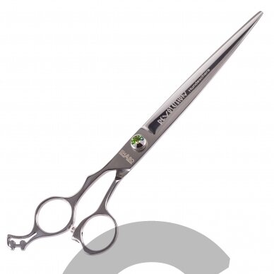 Ehaso Revolution Professional Lefty Straight Scissors - profesionalios tiesios žirklės, pagamintos iš aukščiausios kokybės kieto japoniško plieno.