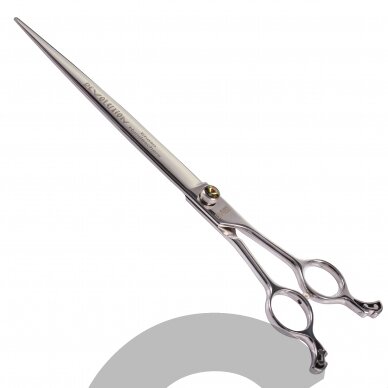 „Ehaso Revolution Professional Straight Scissors“ - profesionalios tiesios žirklės, pagamintos iš aukščiausios kokybės kieto japoniško plieno. 9.5'