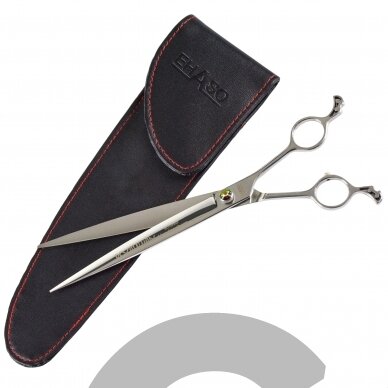 „Ehaso Revolution Professional Straight Scissors“ - profesionalios tiesios žirklės, pagamintos iš aukščiausios kokybės kieto japoniško plieno. 9.5' 3