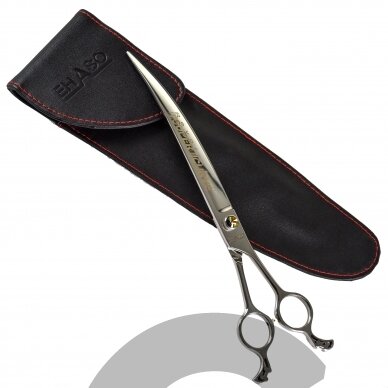 „Ehaso Revolution Super Curve Scissor 8“- profesionalios ypač išlenktos žirklės (30 ° kampu), pagamintos iš aukščiausios kokybės kieto japoniško plieno. 3