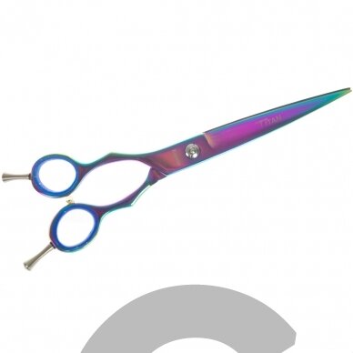 Geib Entree Blue Titan Left Scissors 8 "-aukštos kokybės žirklės su vienpusiais mikropjūviais ir titano danga, kairiarankiams -Tiesios.