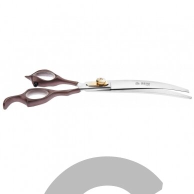 Geib Kiss Curved Scissors - aukštos kokybės mikro kirpimo žirklės su satino rankena, lenktos - Dydis: 8,5 ".