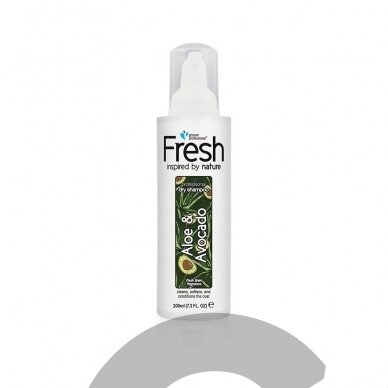 Groom Professional Fresh Aloe & Avocado Dry Shampoo 200ml - sausų putų šampūnas šunims su avokadų aliejumi ir alaviju