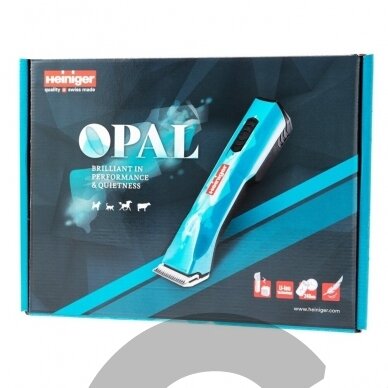 Heiniger Opal 2-Speed Brushless Clipper NEW - Profesionalus, 2 greičių ir labai tylus belaidė mašinėlė su varikliu be šepetėlių - viena baterija 5