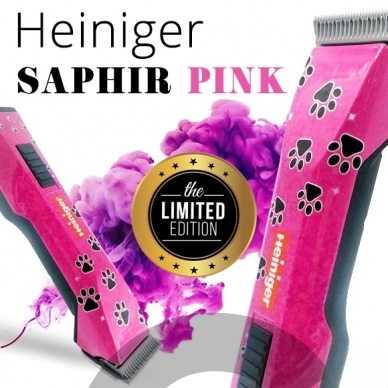 Heiniger Saphir Pink Limited Edition belaidė mašinėlė