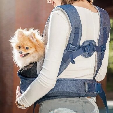 "Hug Pack Dog Sling Carrier" - mažų šunų nešioklė 2