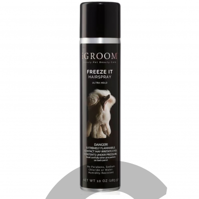 iGroom Freeze It Hairspray 283g - profesionalus, stipriai fiksuojantis plaukų lakas šunims