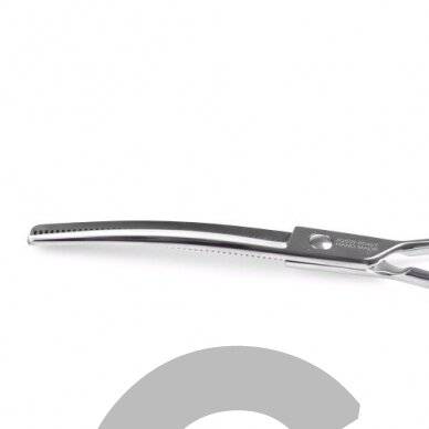 Jargem Curved Thinning 6,5" – profesionalios vienpusės filiravimo žirklės, sulenktos 45 dantukai 1