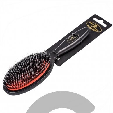 Jean Peau Professional Nylon Brush - Высококачественная щетка с натуральной щетиной и нейлоном для длинношерстных пород - Размер: M