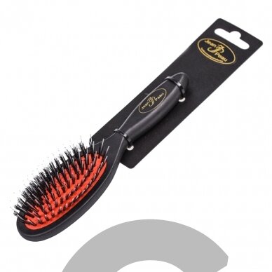 Jean Peau Professional Nylon Brush - Высококачественная щетка с натуральной щетиной и нейлоном для длинношерстных пород - Размер: S