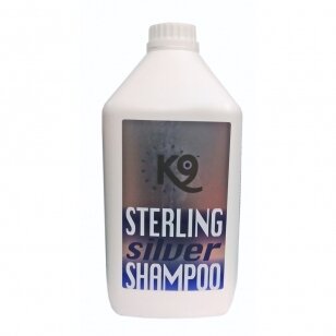 K9 Sterling Silver Shampoo - šampūnas baltiems ir sidabriniams plaukams, stiprinantis plaukų spalvą koncentratas 1:10 - 2,7 l