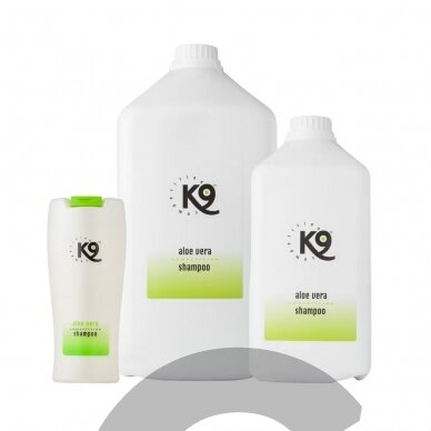 "K9 Aloe Vera Shampoo" - alavijų šampūnas šunims, katėms, jautriai odai, koncentratas 1:20