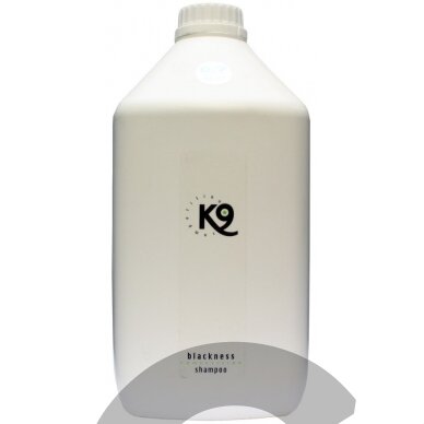 K9 Blackness Shampoo - šampūnas juodam ir tamsiam kailiui - talpa: 2,7L