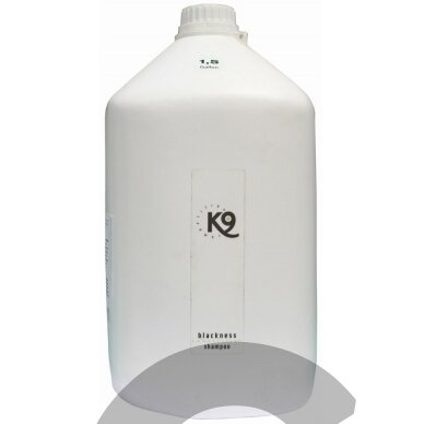 K9 Blackness Shampoo - šampūnas juodam ir tamsiam kailiui - talpa: 5,7L