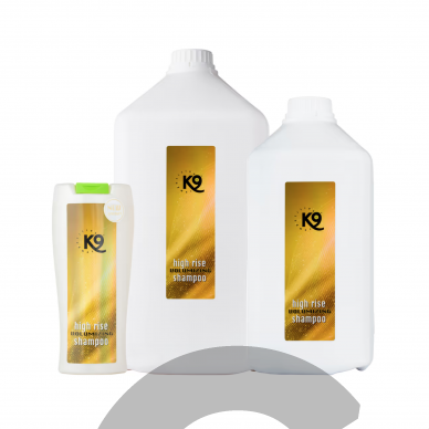 "K9 High Rise Volumizing Shampoo" - švelnus apimties suteikiantis šampūnas šunims ir katėms, koncentratas 1:10