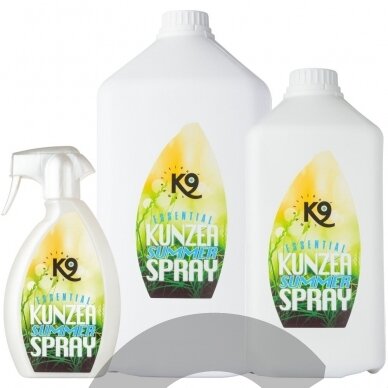 "K9 Kunzea Summer Spray" - kailį gaivinantis ir vabzdžius atbaidantis purškalas šunims ir žirgams