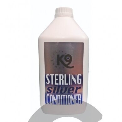 "K9 Sterling Silver Conditioner" - balto ir sidabrinio kailio kondicionierius plaukų spalvai atgaivinti, koncentratas 1:40 - 2,7 l