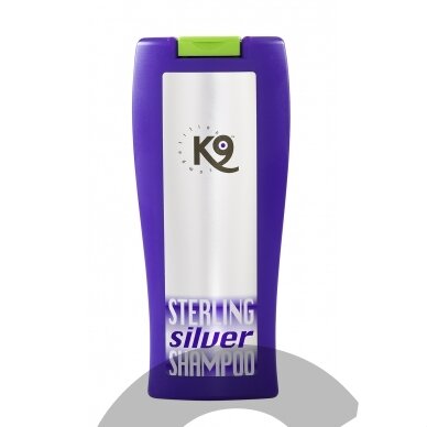 K9 Sterling Silver Shampoo - šampūnas baltiems ir sidabriniams plaukams, stiprinantis plaukų spalvą koncentratas 1:10 - 300ml