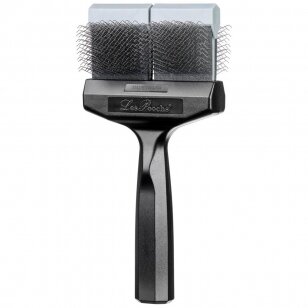 "Les Poochs Silver Finishing Double Brush" - kietas, lankstus šepetys pudeliams apdailos darbams 9 cm