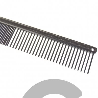 "Madan Professional Antistatic Facial Comb" 13 см - профессиональная, прочная мини-расческа с антистатическим покрытием и смешанным расстоянием между зубьями 50/50. 3