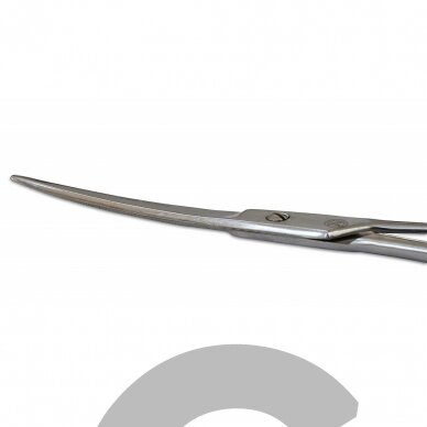 Mars Polished Curved Scissors 7,5 - profesionalios lenktos žirklės, pagamintos iš poliruoto nerūdijančio plieno 1