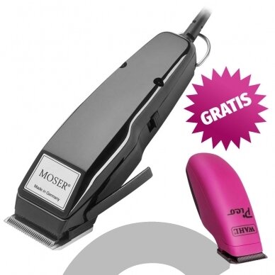 Moser 1400  clipper + trimmer Wahl Pico Pink kirpimo mašinėlė ir trimeriukas