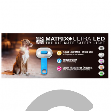 "Max&Molly Matrix Ultra LED" žibintuvėlis šunims- baltas 2