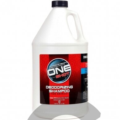 One Shot Deodorizing De-Skunk Shampoo - profesionalus valomasis ir stipriai dezodoruojantis šampūnas