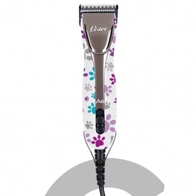 Oster A6 Slim 3-Speed Clipper Paw Print kirpimo mašinėlė